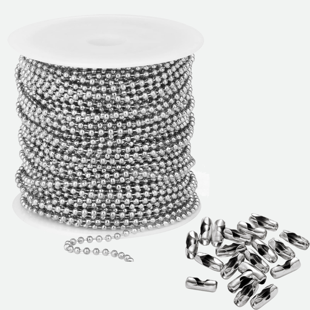 Roller Chain - 10 متر خرزة من الفولاذ المقاوم